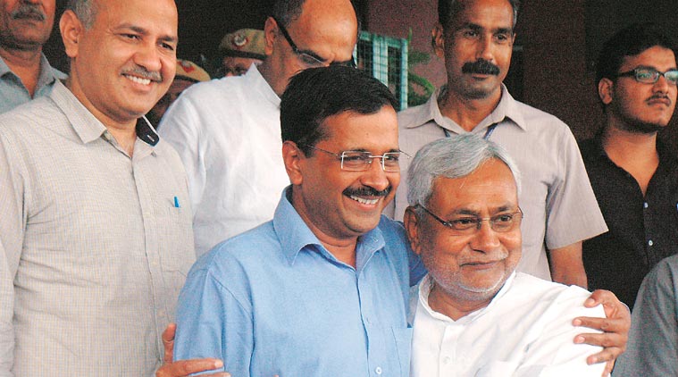 Kejriwal with Nitish