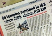 In J&K, 80 Temples vanished since 2009