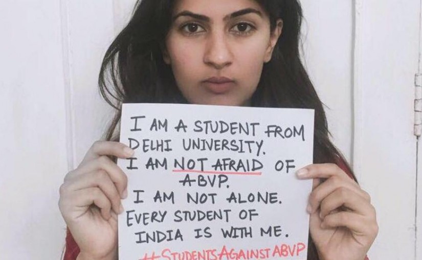 Gurmehar Kaur, Kargil Martyr's Daughter Is A Political Activist