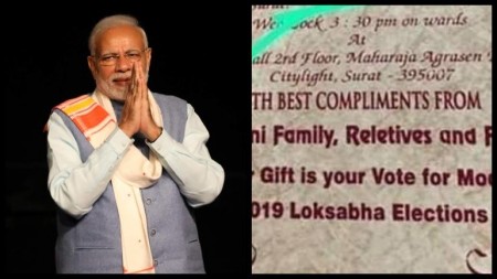 SHOCKNG - EC SENDS NOTICE TO A CITIZEN WHO HAD "NO GIFTS, PLEASE VOTE FOR PM MODI" PRINTED ON THEIR MARRIAGE INVITE