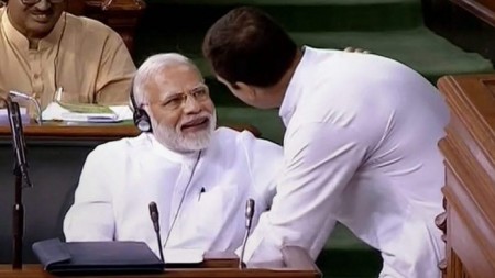 Rahul Gandhi's speech met with chant of 'Modi'