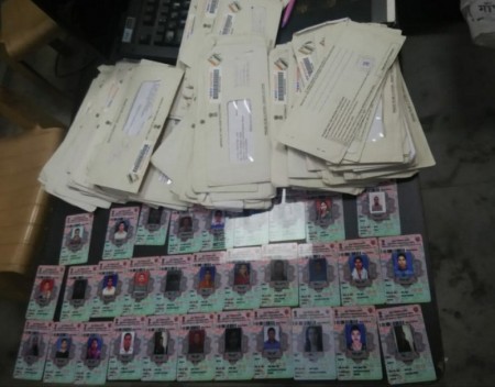 Voter ID cards found dumped on the road in Badarpur