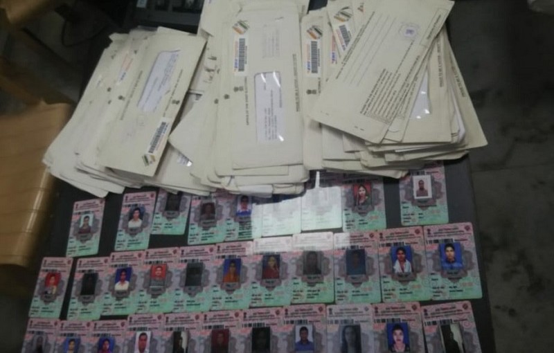 Voter ID cards found dumped on the road in Badarpur