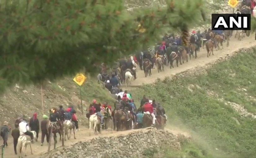 Security in Amarnath Yatra improved with bar code slips for pilgrims