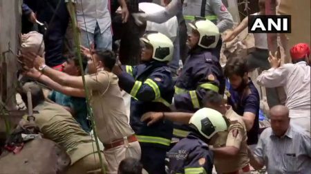 100 Years Old Constructed Building Collapses In Dongri, South Mumbai