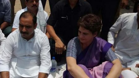 Priyanka Gandhi barred from visiting Sonbhadra victims families