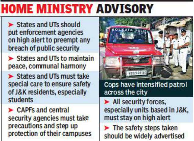 Security Increased For Jammu and Kashmir People In Kolkata City