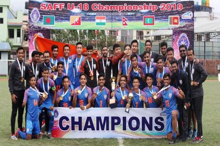 India Wins U-18 Football SAFF U-18 Championship