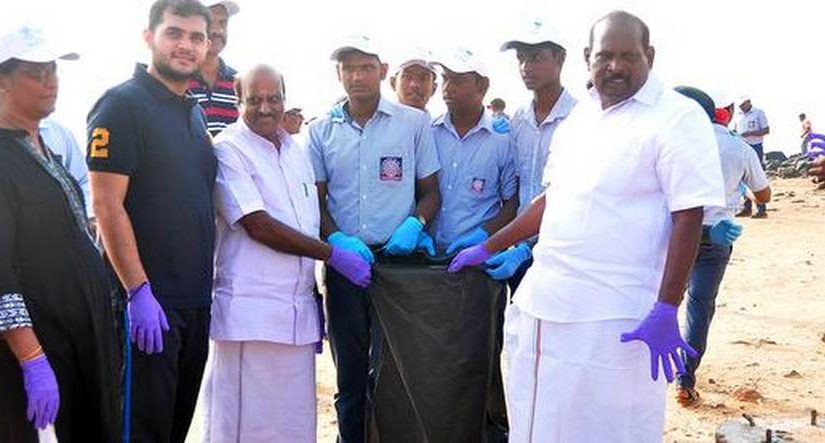 Centre's Swachh-Nirmal Tat Abhiyaan scheme: Beach Cleaning In Puducherry