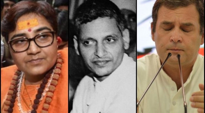 MP SADHVI PRAGYA CALLED GODSE A DESHBHAKT. IT IS HER VIEW - INDIA'S LEADERS NEED TO GROW UP