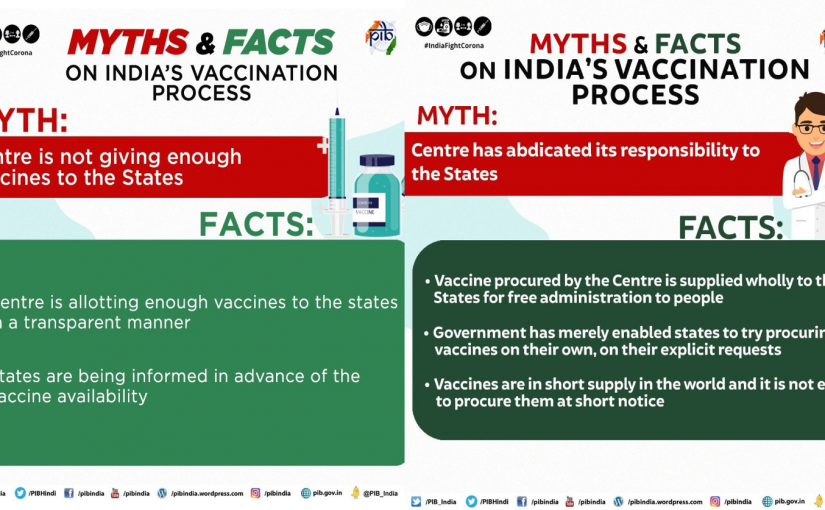 Facts on India’s Vaccination Process; Center Continuously Engaged With Global Vaccine Majors