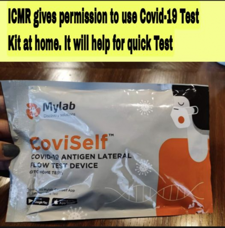Great News: Coviself - ICMR approves India’s first self testing kit for Covid-19