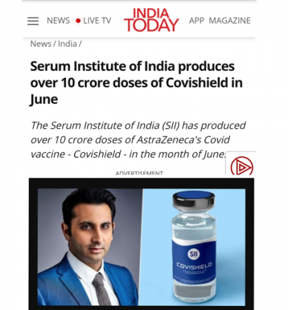 Made In India: India Produced More Than 10 Crore COVID Vaccine Doses in June