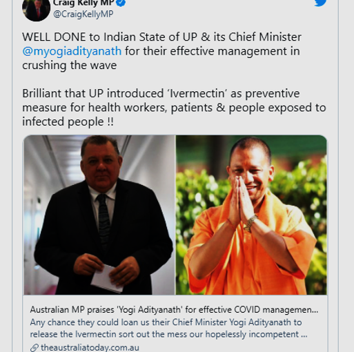 Covid-19 Australian MP Praises Uttar Pradesh CM Adityanath For Pandemic Management
