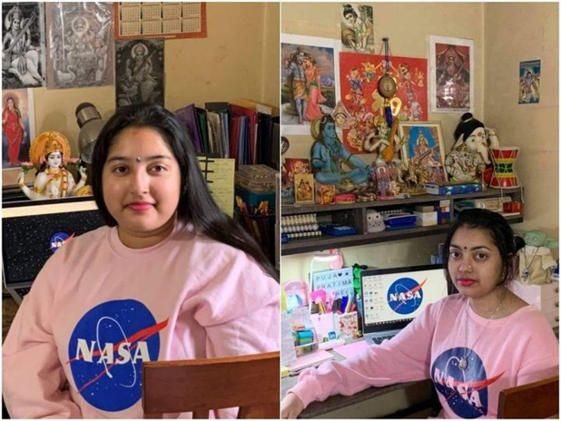 POOJA ROY AND PRATIMA ROY TWO BENGALI BRAHMIN WHO ARE DOING THEIR INTERNSHIP WITH NASA OPENLY SHOWING THEIR BELIEF IN SANATANA DHARMA