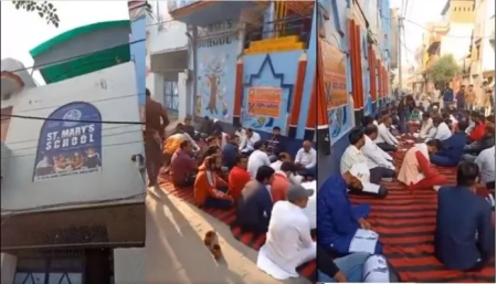 Haryana Hindus Gather Outside Christian School That Had Held Derogatory Ramleela Chant Ramcharitmanas