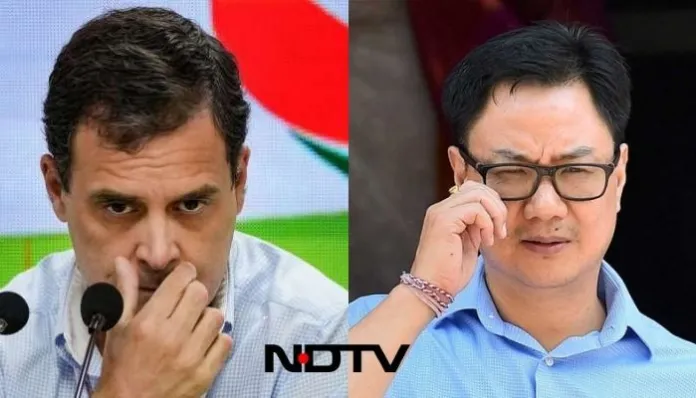 Kirren Rijiju Slams NDTV And Congress For Claiming That China Built A Village In Arunachal, Which Is In An Area Under Chinese Occupation Since 1959