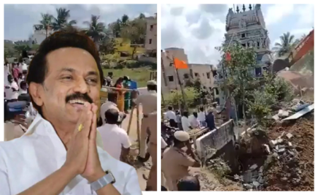 Hate For Hindus Continues In Tamil Nadu: DMK Govt Demolishes Anjaneyar Temple Citing It Was ‘Illegally constructed’; 20 Protesters Detained