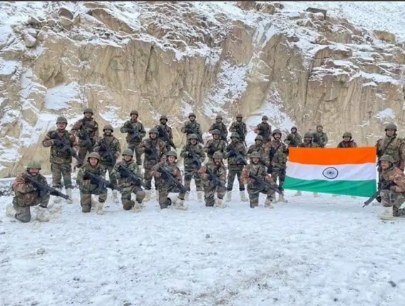 Indian Army Busts Chinese Propaganda Video, Shares Pictures Of Jawans Unfurling Tricolour At Galwan Valley