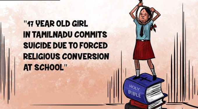 #JusticeForLavanya Drive Gains Momentum; Tamil Nadu Girl Commits Suicide After Christian School Forced Her To Convert