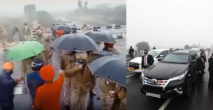 Punjab Police Disgraceful Act- ‘Tea with protestors’: Several Proofs Emerge Suggesting Punjab Police May Have Been Part Of Protestors That Blocked PM Modi’s Convoy