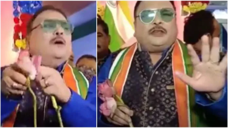 Tearing Lotus? How stupid is that?TMC’s Madan Mitra tears a lotus, says won’t offer to Maa Durga as it is BJP’s symbol: How Netizens are demanding action
