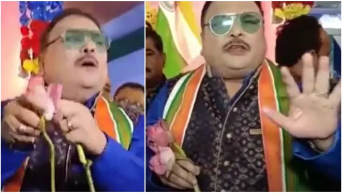 Tearing Lotus? How stupid is that?TMC’s Madan Mitra tears a lotus, says won’t offer to Maa Durga as it is BJP’s symbol: How Netizens are demanding action