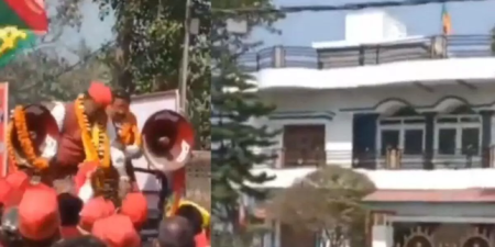 Hilarious! After Seeing BJP’s Flag In SP Candidate’s Own House, He Started Crying And Fainted…!!!(Watch Video)