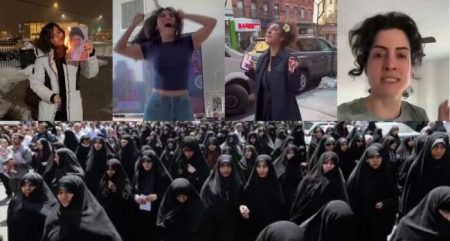 Iran women celebrate after Khamenei's death