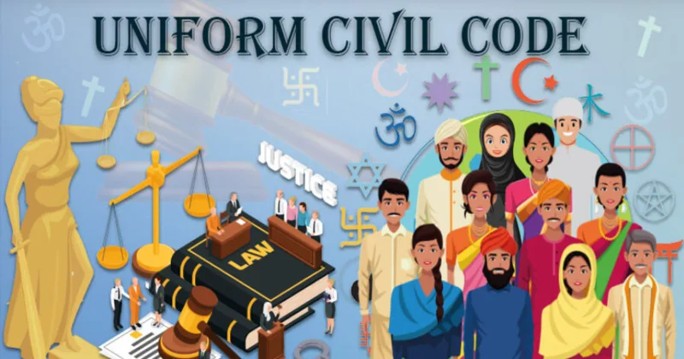 Uniform Civil Code artistic illustration