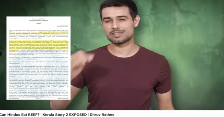 Dhruv Rathee's Video Takedown Oder