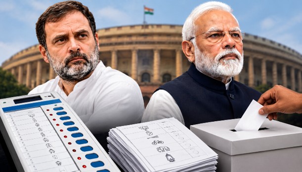 Rahul Gandhi's Congress Loses Elections even with Ballot Papers